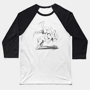 rabbit throw Baseball T-Shirt